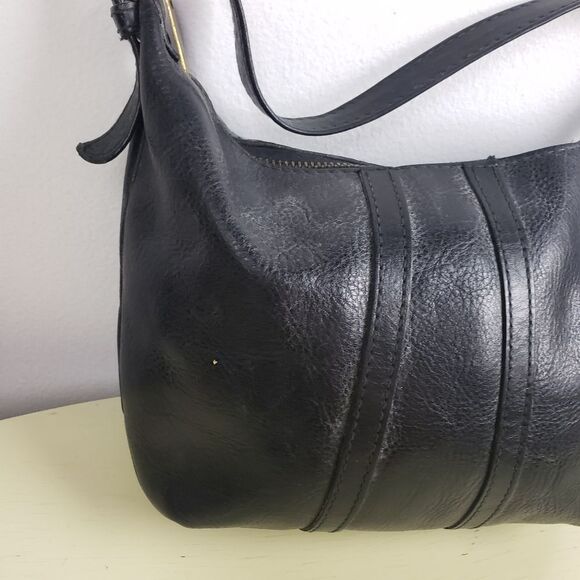 Women's Vintage Black Leather Purse - Picture 8 of 12